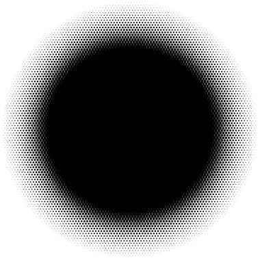 Noktalı resim öğesi. Yarım tonlu desen, vektör çizim ile soyut geometrik grafik