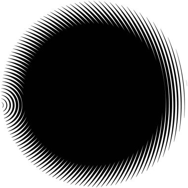 Noktalı resim öğesi. Yarım tonlu desen, vektör çizim ile soyut geometrik grafik