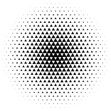 Noktalı resim öğesi. Yarım tonlu desen, vektör çizim ile soyut geometrik grafik