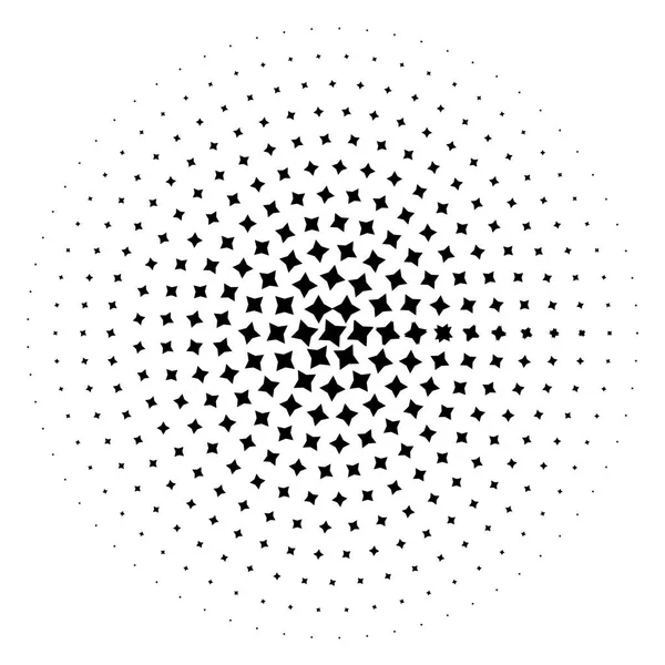 Element Półtonów Streszczenie Geometrycznej Graficzny Półtonów Wzór Ilustracji Wektorowych — Wektor stockowy