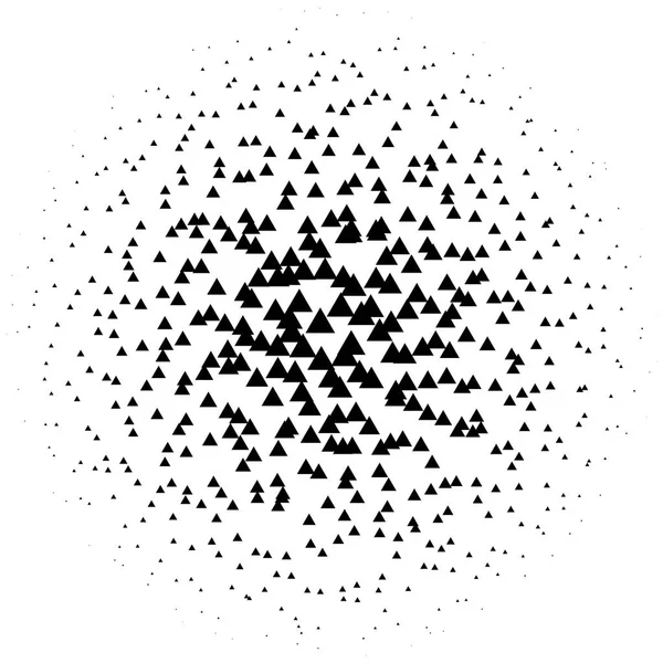 半色调元素 带有半色调图案的抽象几何图形 矢量插图 — 图库矢量图片
