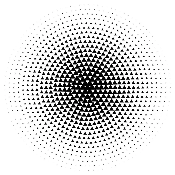 Halftone Element Abstracte Geometrische Afbeelding Met Half Tone Patroon Vectorillustratie — Stockvector