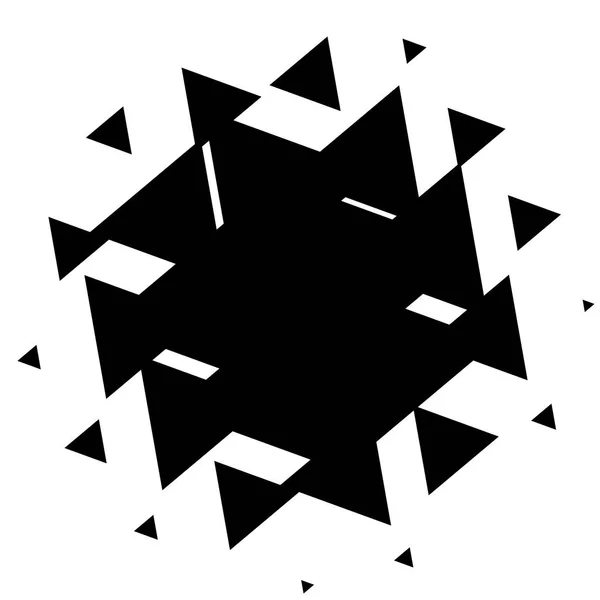 Полутоновый Элемент Абстрактная Геометрическая Графика Полутоновым Рисунком Векторная Иллюстрация — стоковый вектор