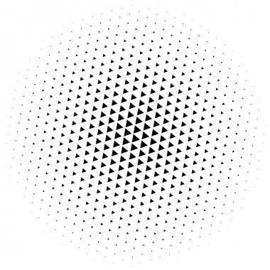 Noktalı resim öğesi. Yarım tonlu desen, vektör çizim ile soyut geometrik grafik