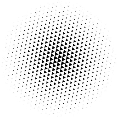 Noktalı resim öğesi. Yarım tonlu desen, vektör çizim ile soyut geometrik grafik