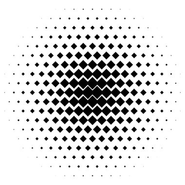 Noktalı resim öğesi. Yarım tonlu desen, vektör çizim ile soyut geometrik grafik