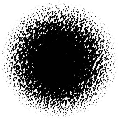 Noktalı resim öğesi. Yarım tonlu desen, vektör çizim ile soyut geometrik grafik