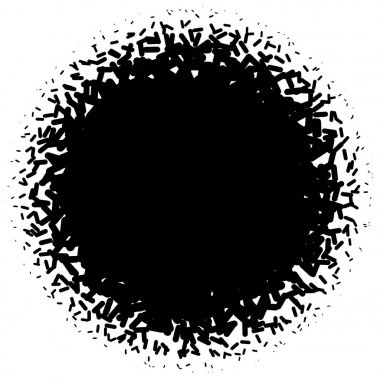 Noktalı resim öğesi. Yarım tonlu desen, vektör çizim ile soyut geometrik grafik