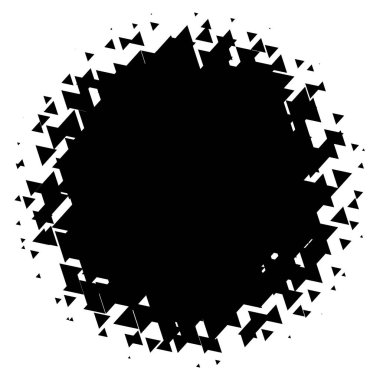 Noktalı resim öğesi. Yarım tonlu desen, vektör çizim ile soyut geometrik grafik