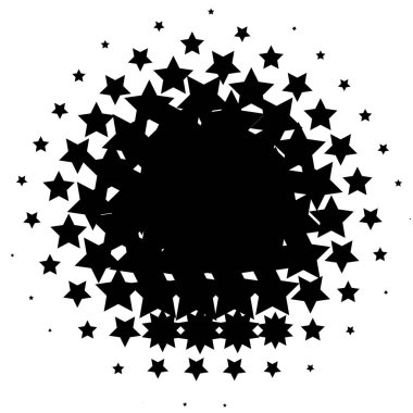 Noktalı resim öğesi. Yarım tonlu desen, vektör çizim ile soyut geometrik grafik