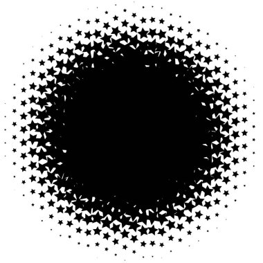 Noktalı resim öğesi. Yarım tonlu desen, vektör çizim ile soyut geometrik grafik