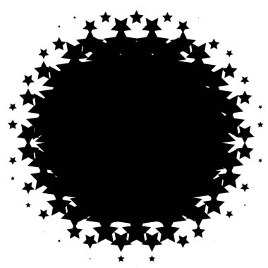 Noktalı resim öğesi. Yarım tonlu desen, vektör çizim ile soyut geometrik grafik