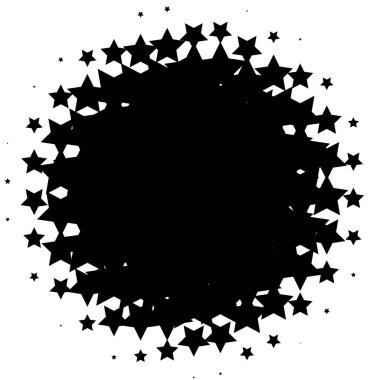 Noktalı resim öğesi. Yarım tonlu desen, vektör çizim ile soyut geometrik grafik