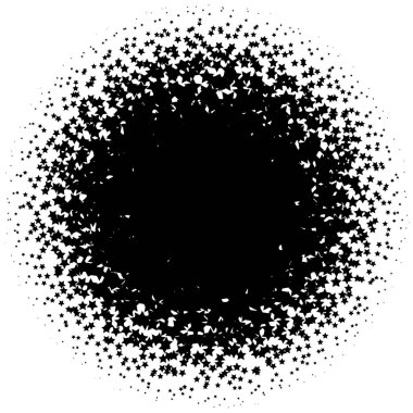 Noktalı resim öğesi. Yarım tonlu desen, vektör çizim ile soyut geometrik grafik