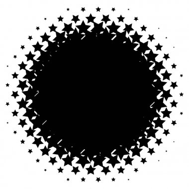 Noktalı resim öğesi. Yarım tonlu desen, vektör çizim ile soyut geometrik grafik