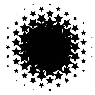 Noktalı resim öğesi. Yarım tonlu desen, vektör çizim ile soyut geometrik grafik