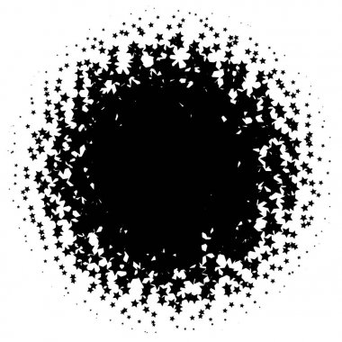Noktalı resim öğesi. Yarım tonlu desen, vektör çizim ile soyut geometrik grafik