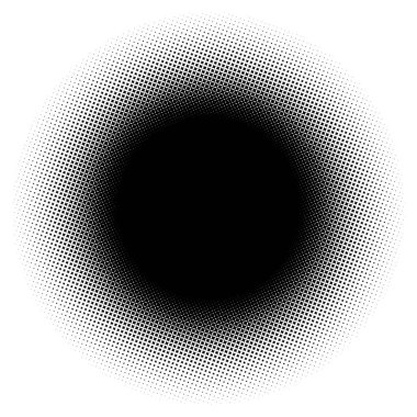 Noktalı resim öğesi. Yarım tonlu desen ile soyut geometrik grafik