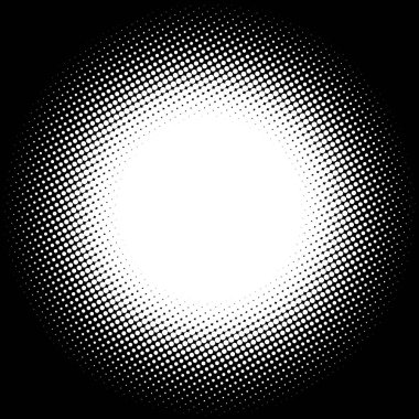 Noktalı resim öğesi. Yarım tonlu desen ile soyut geometrik grafik