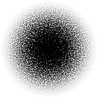 Noktalı resim öğesi. Yarım tonlu desen ile soyut geometrik grafik