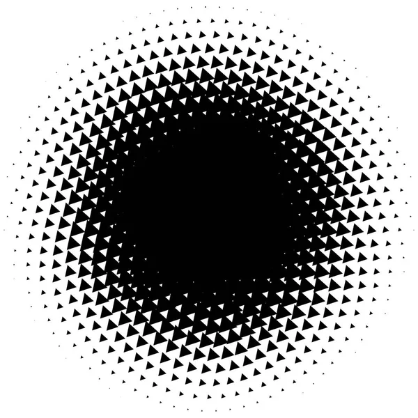 Halftone Element Abstracte Geometrische Afbeelding Met Half Tone Patroon Vectorillustratie — Stockvector