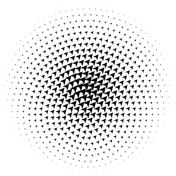 Halbtonelement Abstrakte Geometrische Grafik Mit Halbtonmuster Vektorillustration — Stockvektor