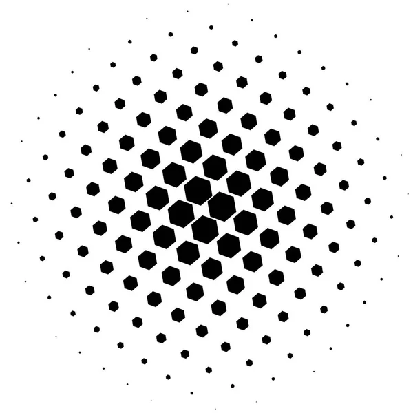 ハーフトーンの要素 ハーフトーン パターン ベクトル図で抽象的な幾何学的なグラフィック — ストックベクタ