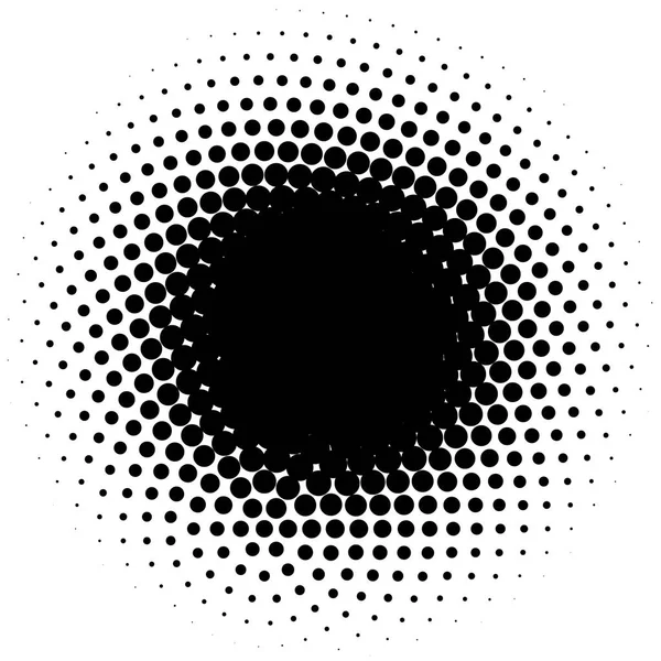 Halbtonelement Abstrakte Geometrische Grafik Mit Halbtonmuster Vektorillustration — Stockvektor
