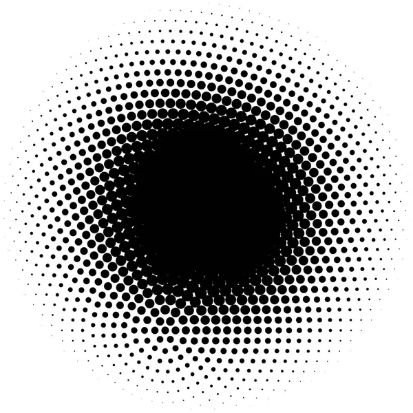 Halftone Element Abstracte Geometrische Afbeelding Met Half Tone Patroon Vectorillustratie — Stockvector