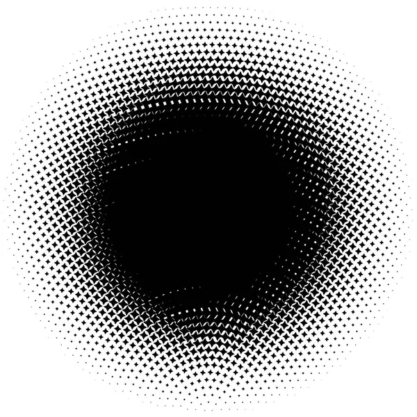 하프톤 요소입니다 일러스트 션으로 추상적인 기하학적 그래픽 — 스톡 벡터