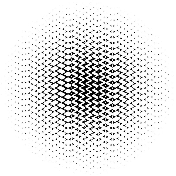 Halftone Element Abstracte Geometrische Afbeelding Met Half Tone Patroon — Stockvector