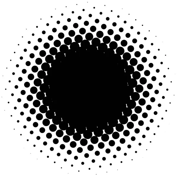 ハーフトーンの要素 ハーフトーン パターンで抽象的な幾何学的なグラフィック — ストックベクタ