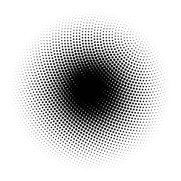 Élément Demi Ton Graphique Géométrique Abstrait Avec Motif Demi Ton — Image vectorielle