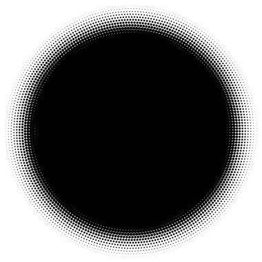 Noktalı resim öğesi. Yarım tonlu desen ile soyut geometrik grafik