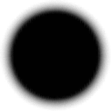 Noktalı resim öğesi. Yarım tonlu desen ile soyut geometrik grafik