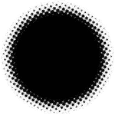 Noktalı resim öğesi. Yarım tonlu desen ile soyut geometrik grafik