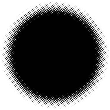 Noktalı resim öğesi. Yarım tonlu desen ile soyut geometrik grafik