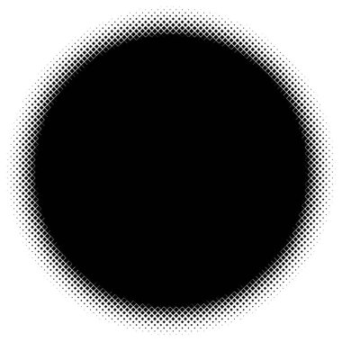 Noktalı resim öğesi. Yarım tonlu desen ile soyut geometrik grafik