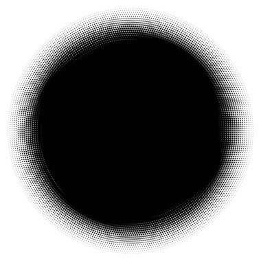 Noktalı resim öğesi. Yarım tonlu desen ile soyut geometrik grafik