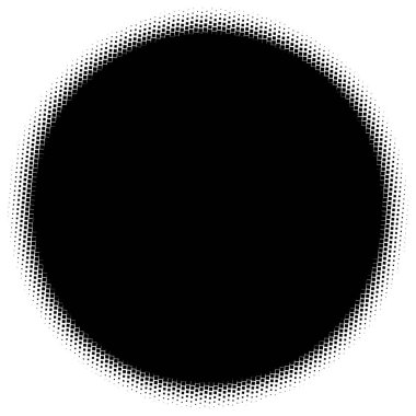 Noktalı resim öğesi. Yarım tonlu desen ile soyut geometrik grafik