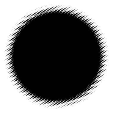 Noktalı resim öğesi. Yarım tonlu desen ile soyut geometrik grafik