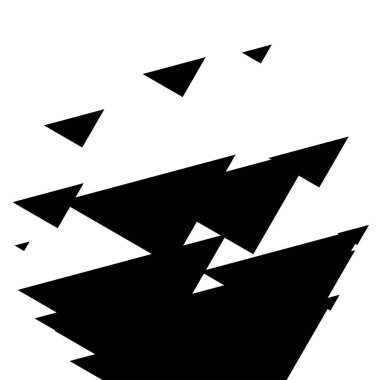 Noktalı resim öğesi. Yarım tonlu desen ile soyut geometrik grafik