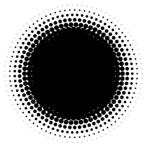Halbtonelement Abstrakte Geometrische Grafik Mit Halbtonmuster — Stockvektor