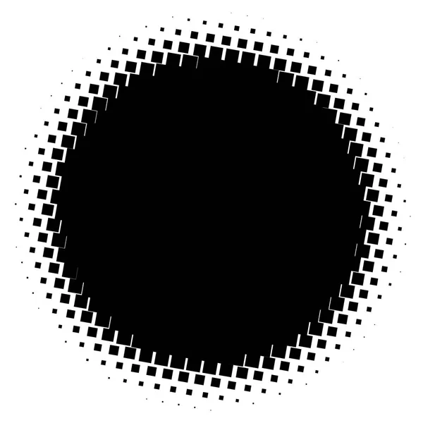 ハーフトーンの要素 ハーフトーン パターンで抽象的な幾何学的なグラフィック — ストックベクタ