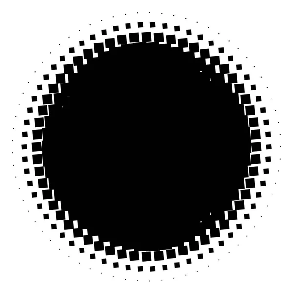 Halftone Element Abstracte Geometrische Afbeelding Met Half Tone Patroon — Stockvector