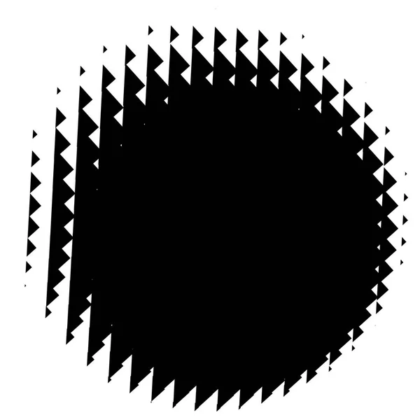 Halvton Element Abstrakta Geometriska Grafik Med Raster Mönster — Stock vektor