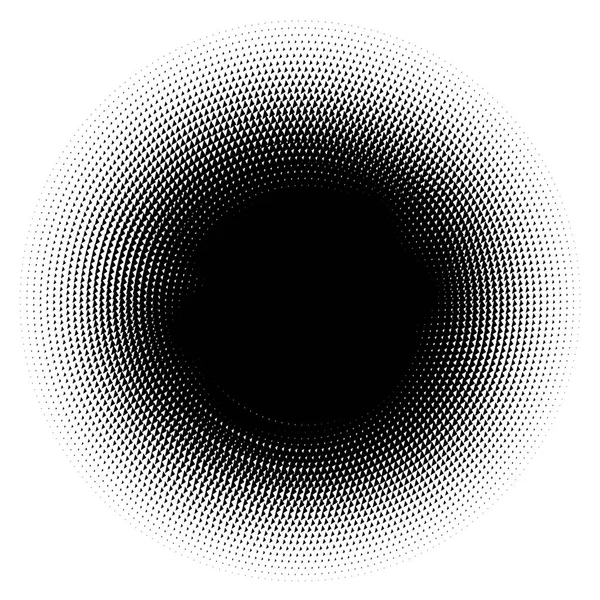 Noktalı Resim Öğesi Yarım Tonlu Desen Ile Soyut Geometrik Grafik — Stok Vektör