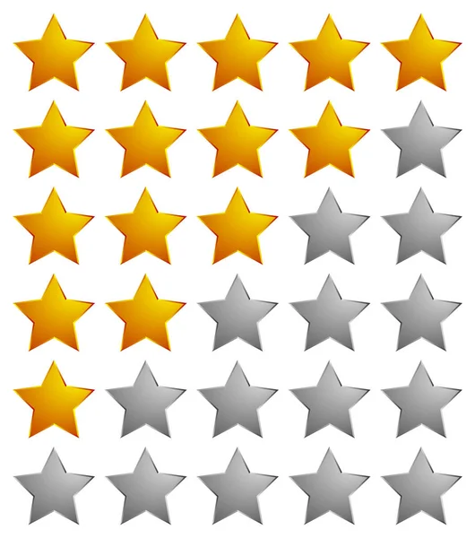 Star Rating System Icon Vector Illustration — Stock Vector