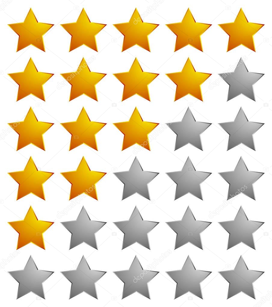 Star rating system icon, vector illustration