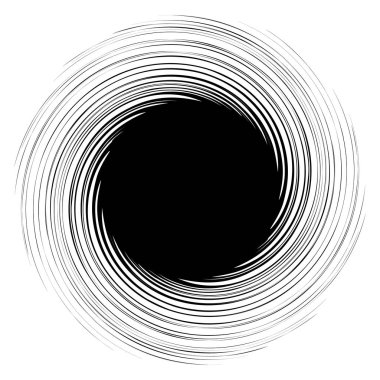 Sarmal, girdap, dön soyut tasarım öğesi. Motif döner, illüstrasyon vektör